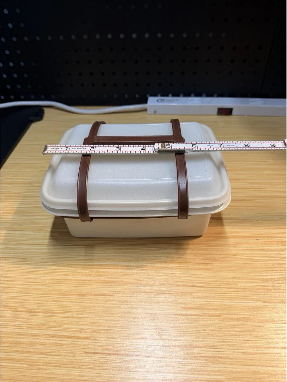 Vintage Tupperware Pak N Carry Lunch Box Carrying Case Handles Food Complete *